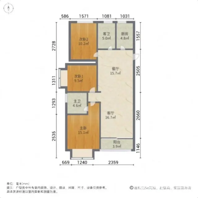 87万！所有家具都送！开元盛世和园 东边户有储藏室 泰山院子 - 图片 9