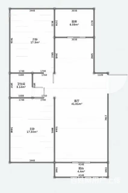 凤凰城西区 62万低楼层95平两居室 南北通透 老证可贷 - 图片 9