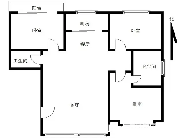 龙池长隆花园 电梯小三房出租 带双卫 通透配套全拎包入住 - 图片 10