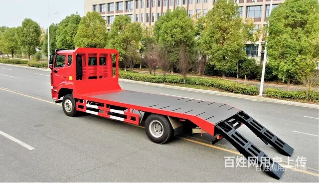 国六黄牌单桥挖机拖板车 平板车 双12特惠 - 图片 5