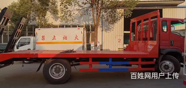 新款重汽王牌瑞狮单桥平板车可拉15吨厂家直销可分期 - 图片 3