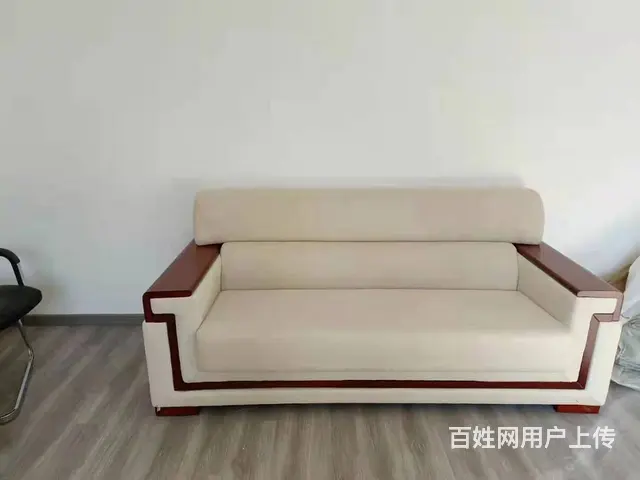 办公沙发办公室茶几组合单人白色布艺现代商务会议室 - 图片 4