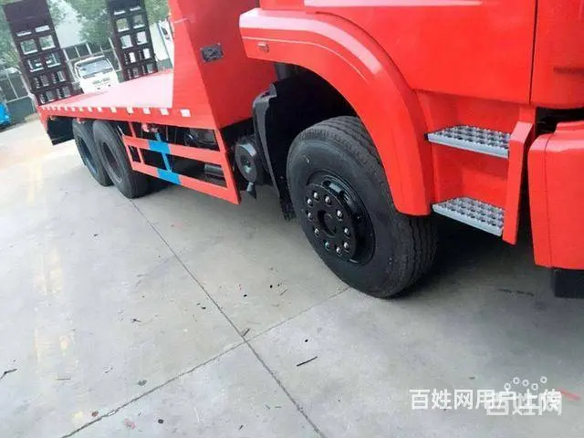 东风后双桥平板车 拖25吨重载型挖机全国可分期 - 图片 11