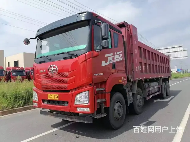 二手前四后八自卸车 解放JH6 国5 8米2货箱 - 图片 2