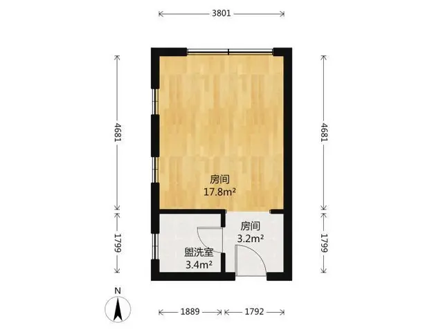 拱北关口花苑新村电梯精装大公寓出租，租价2200，近关口 - 图片 9