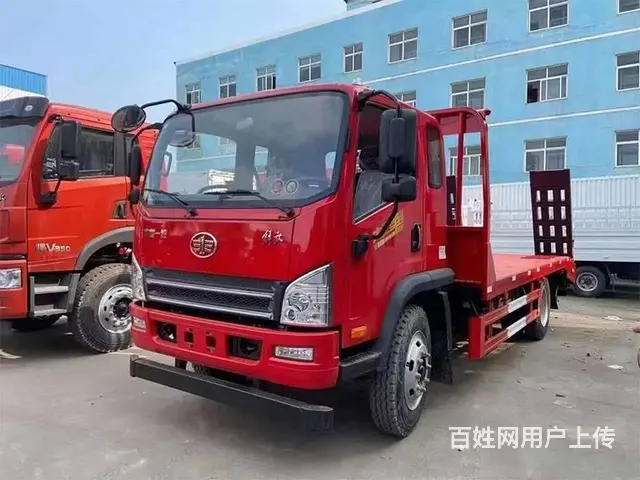 国六新款解放平板车 单桥拉小挖机优惠车型 - 图片 8