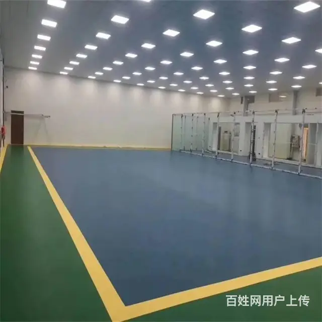 球场弹性地面施工 泰安财通地坪公司 - 图片 1