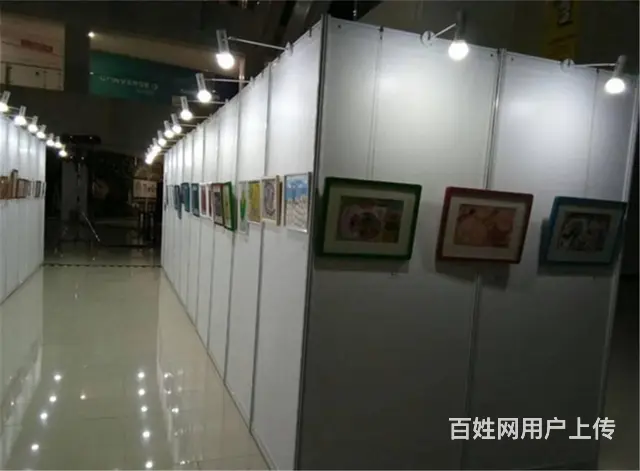 广州八棱柱书画展板租赁，广州八棱柱画展展板出租 - 图片 4