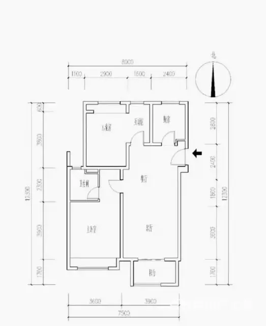 高盛汉郡1室1厅1卫700元月精装修30平配套全 - 图片 9