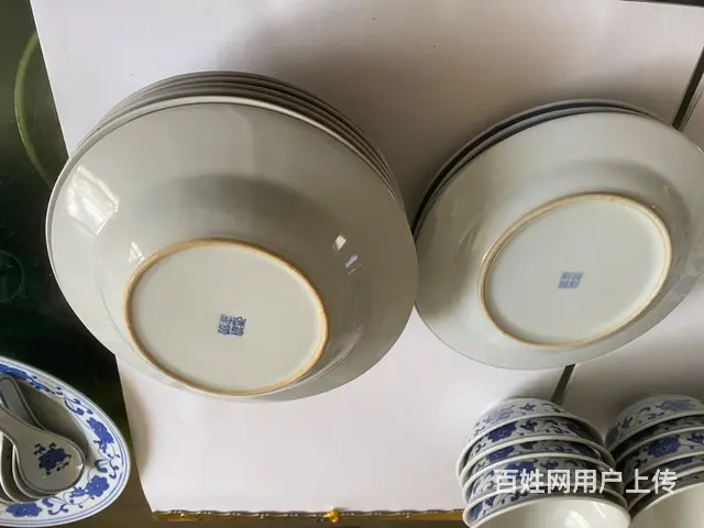 七、八十年代景德镇生产的全套青花瓷餐具 - 图片 7
