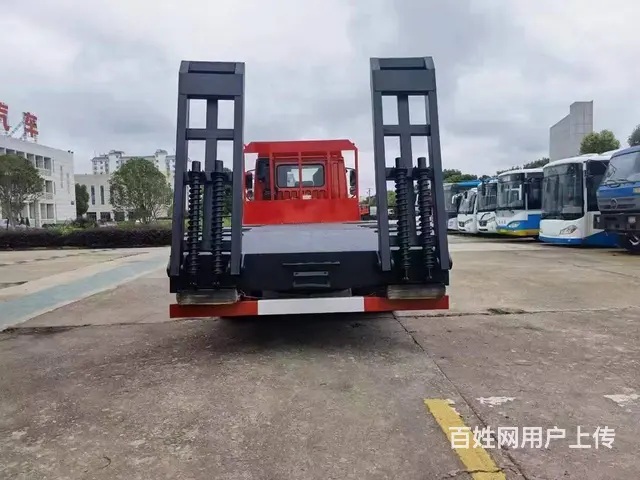 8-15吨平板运输车 解放龙V平板车 6.8米挖机 - 图片 8