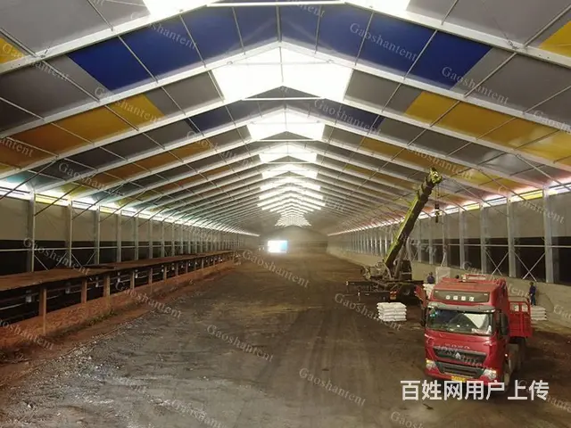工业仓储篷房 大型仓库帐篷 煤场封闭改造大棚 - 图片 2