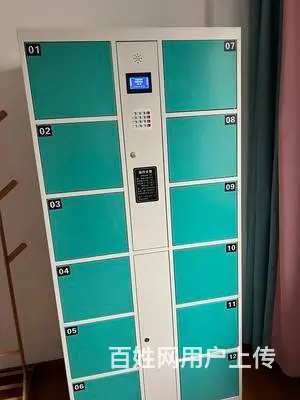 智能超市电子存包柜智能储物柜商场寄存柜微信条码刷卡 - 图片