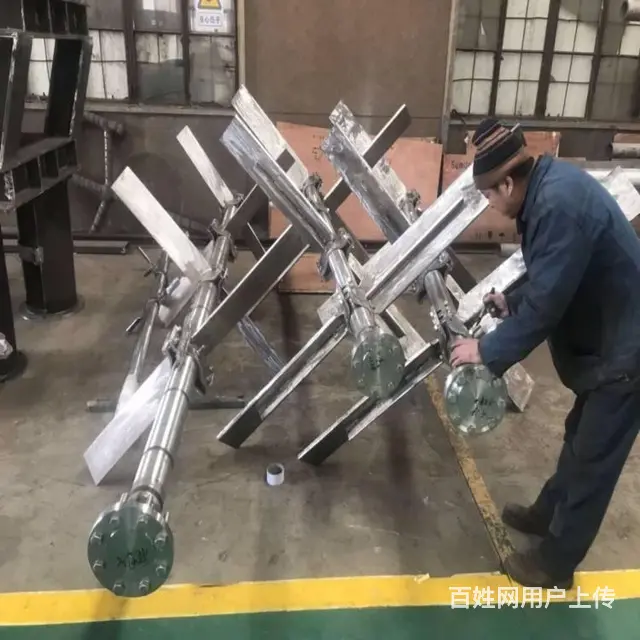 三窄叶整体板式螺旋桨搅拌器 制作精良  山东柏嘉润 - 图片 3