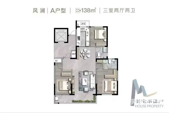 惠风天和，138平经典户型不容错过 - 图片