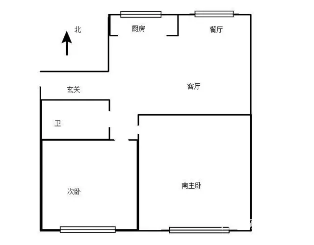 世纪花园步梯2楼 南北通透 不把山 简单装修 - 图片 12