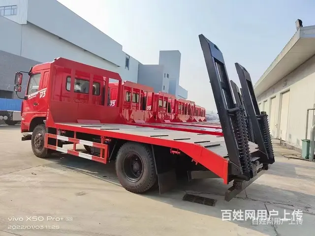 东风新款钩机平板车 厂家报价 - 图片 3