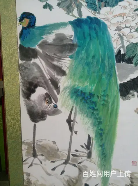 4屏花鸟立轴【包手绘】135X30Cm - 图片 10
