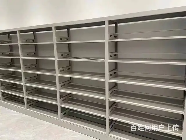 家用书架置物架落地简易多层书柜图书馆铁艺钢制书架 - 图片 3