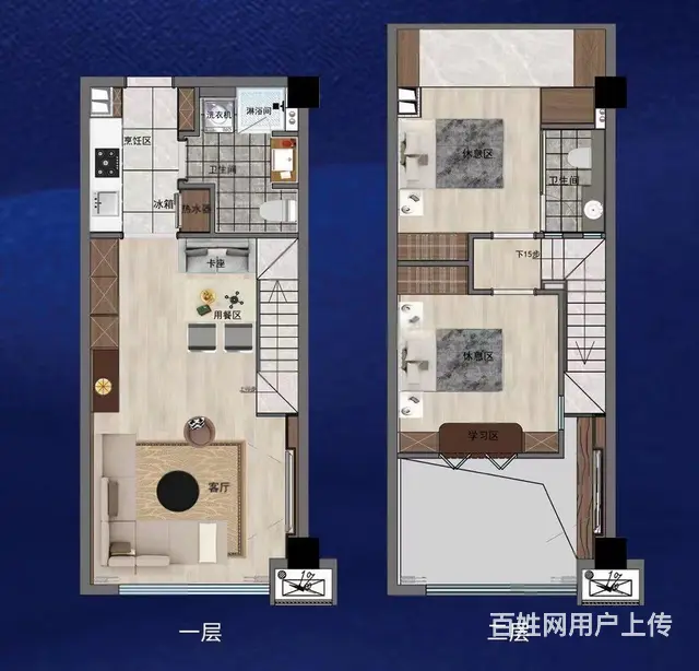 恐龙园旁首付2万挑高5.1米现房公寓可做民宿月租2000 - 图片 10