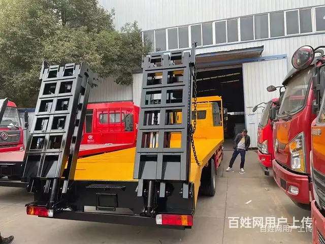 解放拉185挖机拖板车 挖机平板车 包上户 - 图片 9