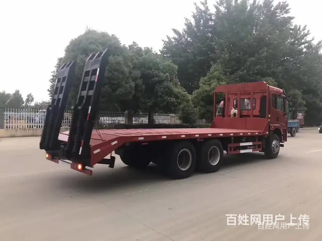 黄牌大运后八轮挖机拖板车 平板车 上牌无忧 - 图片 10