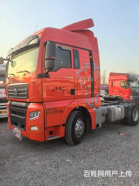 出售21年重汽汕德 牵引车 480马力自动挡钢板桥 - 图片 1