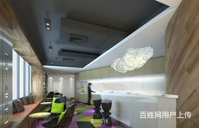 淄博企业办公大厅装修办公空间装修案例 - 图片 4