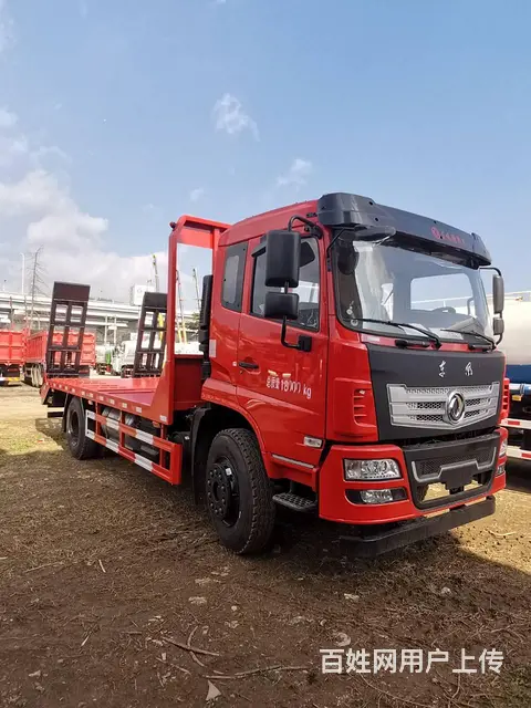 东风六缸机拖车 专拉150挖机平板运输车 - 图片 3