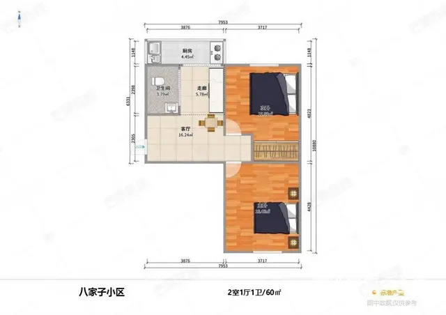 八家子六楼不顶精装修 - 图片 1