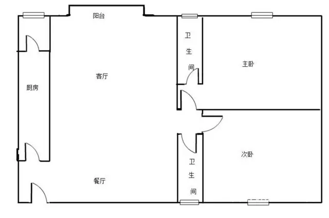 湾仔 轻轨物业 华发大型小区 鸿景花园 电梯2房 - 图片 10