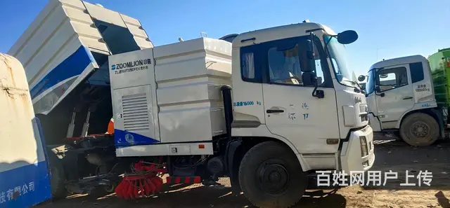 清扫车二手天锦高压洗扫车多功能扫地车吸尘车 - 图片 2