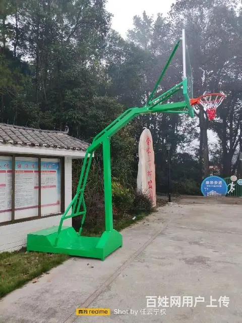 邵阳大祥区篮球架工厂销售地埋单臂篮球架 - 图片 6