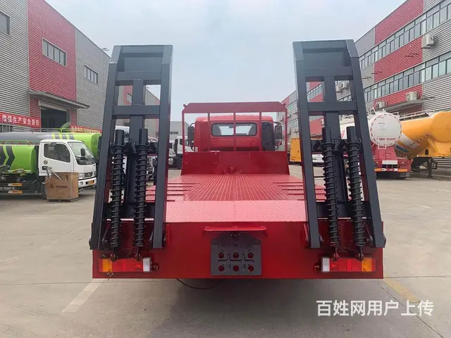 国六东风华神T3挖机平板运输车5米2拖板车多少钱 - 图片 3