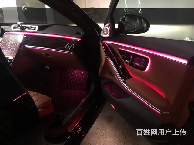 奔驰新款S400L改原厂主动式氛围灯和4D旋转高音 - 图片 4