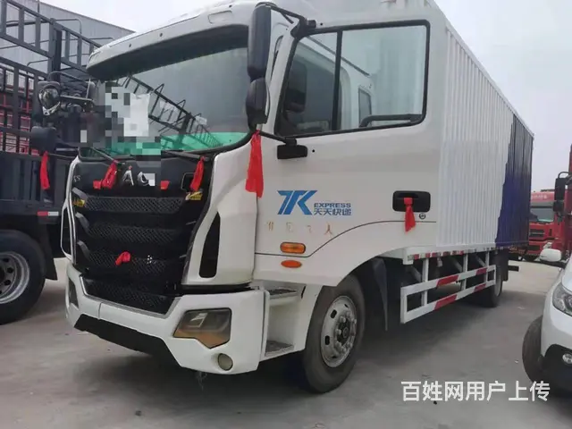 国五江淮单桥厢式车180马力7米8货厢 - 图片 1