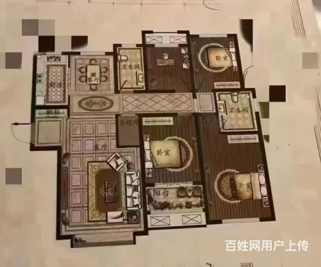 单价5300元青山电梯四居室 普通住宅 毛坯房 - 图片