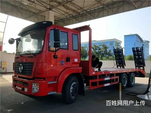 程力平板车厂家 东风后双桥六缸发动机平板车 - 图片 5