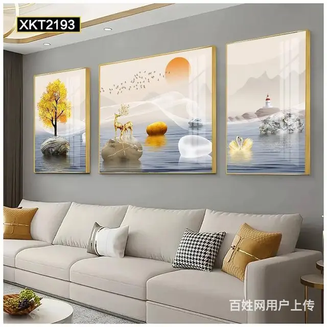 开封装饰画，晶瓷画订制，玄关，客厅，厨房装饰 - 图片 1