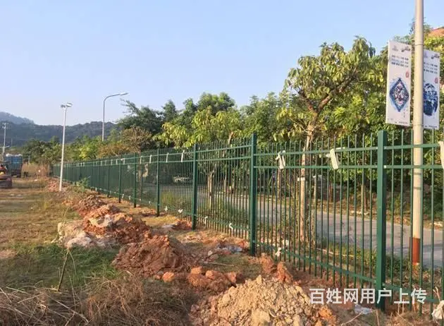 湛江锌钢护栏社区围墙隔离栏杆厂区外围铁栅栏成品栏杆 - 图片 3