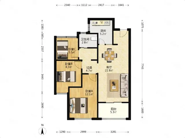 拎包入住浦沿南370.00万元精装修 - 图片 8