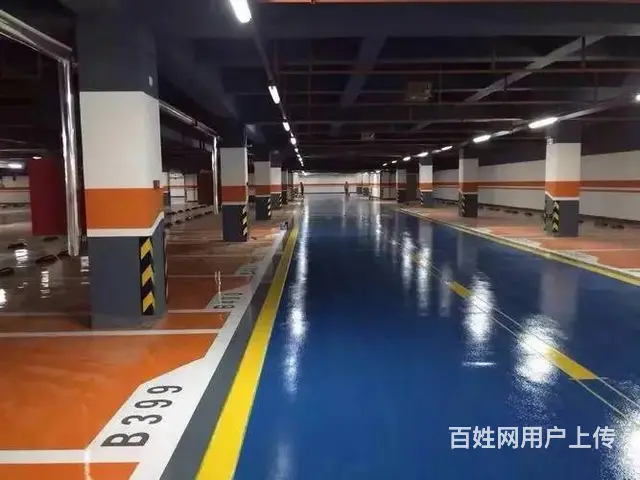 本地施工环氧地坪漆，划车位线标线，交通设施，自流平 - 图片 3
