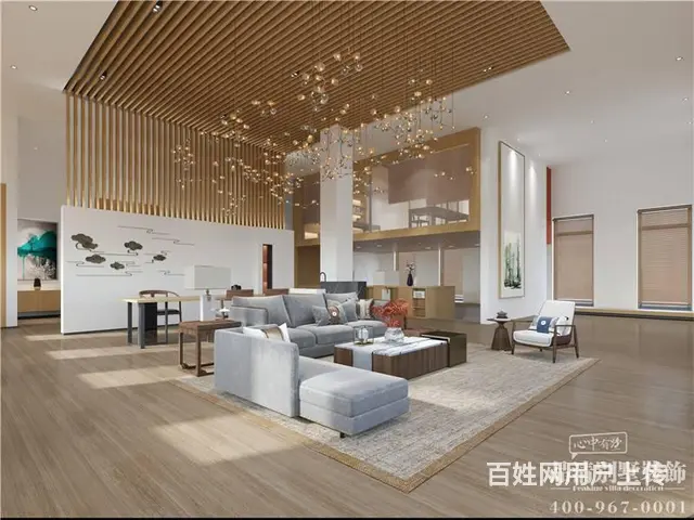禅意中式风格900平米常州别墅装修案例 - 图片 7