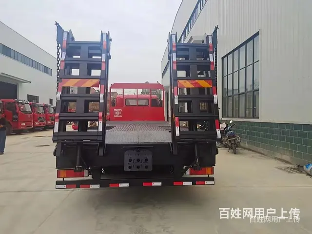 国六东风东风小三轴挖机平板车 拖板车 出厂价 - 图片 2