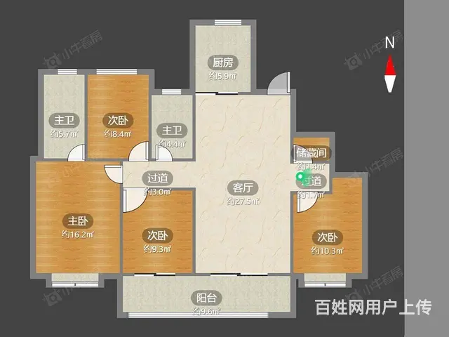 龙运天城旁璞樾门第31朝南经典户型品质小区配套成熟 - 图片 11