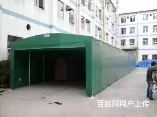 大型工地棚活动帐篷物流棚停车棚夜宵烧烤棚膜结构停车 - 图片 7