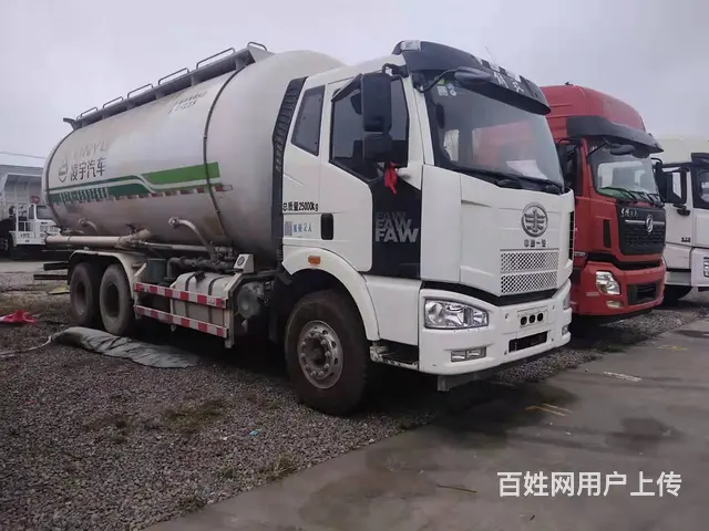 精品19年解放砂浆车 手续齐全 - 图片 1