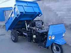 农用柴油三轮车自卸翻斗运输车后工地专用三马子蹦蹦车