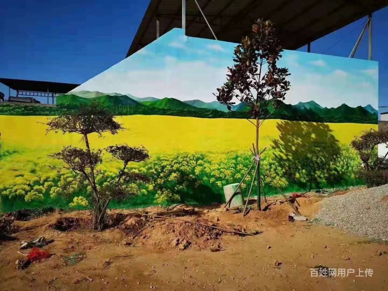 在成都做彩绘就找四川亿达墙体广告公司 - 成都武侯磨子桥喷绘招牌