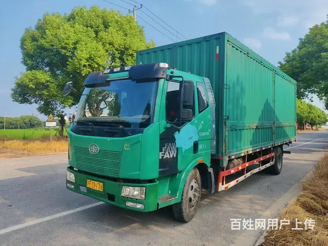 便宜出售解放7.8米箱车，也可租赁。 - 图片